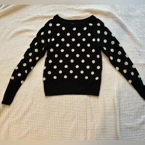 Gap Black and White Polka Dot Sweater - XS